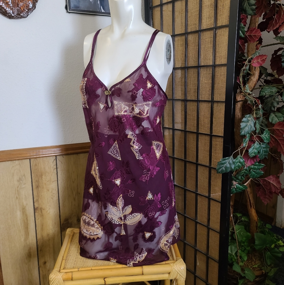 Vintage California Dynasty Sheer Nightgown Large